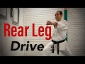 Karate workout: rear leg drive