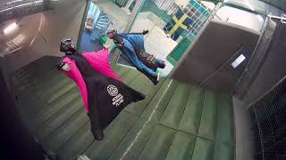 Indoor Wingsuit Stockholm: First 2-way flight