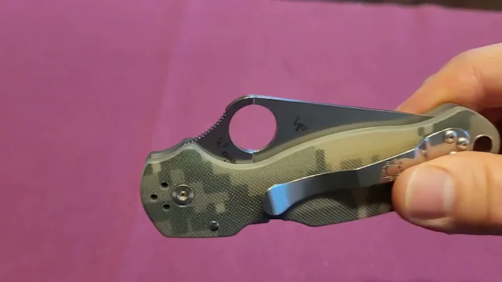 Spyderco Para 3 g-10 camo