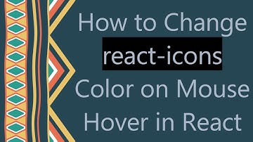 How to Change react-icons Color on Mouse Hover in React