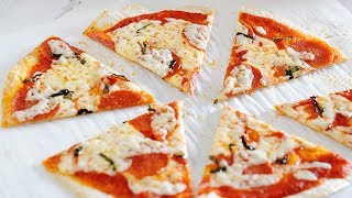 Tortilla Pizza Recipe | Toaster Oven Pizza & Oven Methods