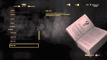 The Witcher 3: Wild Hunt - Glossary Tutorial Text: Signs: Casting AARD, AXII, QUEN & YRDEN Info