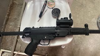 AARMR PISTON POWERED MINI M16 STYLED AIRGUN ACCURACY TEST IN 10 METERS