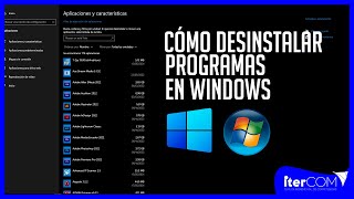 Cómo desinstalar programas Windows 10,11 en el panel de control moderno