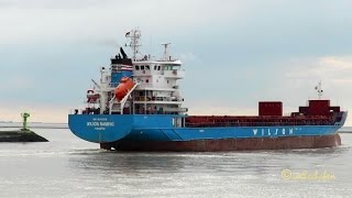 cargo seaship WILSON NANJING 9HA2627 IMO 9431018 seabound Emden merchant vessel Seeschiff