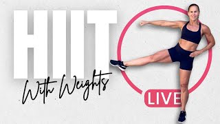 40 MIN Live with Michelle HIIT with Weights | NO REPEATS | Summer Body Shred Challenge screenshot 1