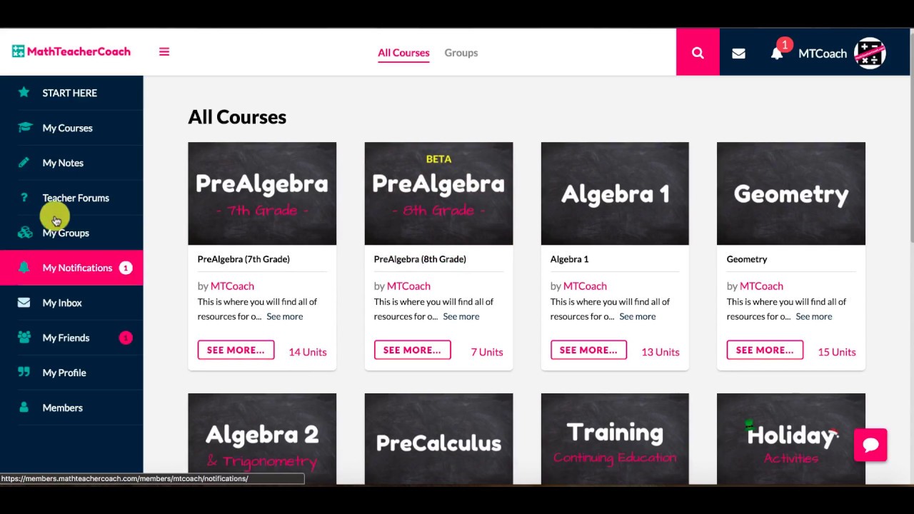 Look Inside the Math Teacher Coach Community - YouTube