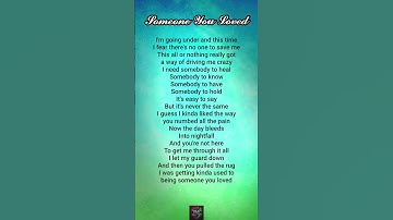 Lewis Capaldi - Someone You Loved Lyrics @syncwithvish #shorts #lewiscapaldi#youtubeshorts #lyrics