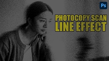 Scan Line Photocopy Effect in Photoshop