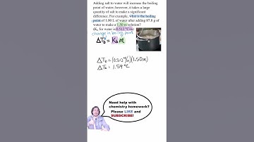 Boiling Point Elevation | Colligative Properties #science #chemistry #short #shorts