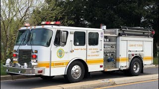 Anne Arundel County Engine Company Responding Code 3 with Q and Horn!!