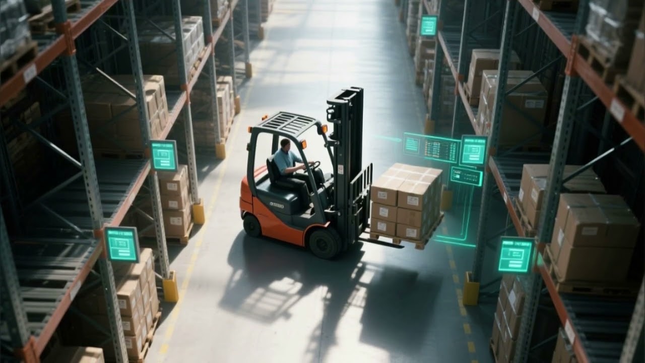 RFID forklift pallet identification and management solution