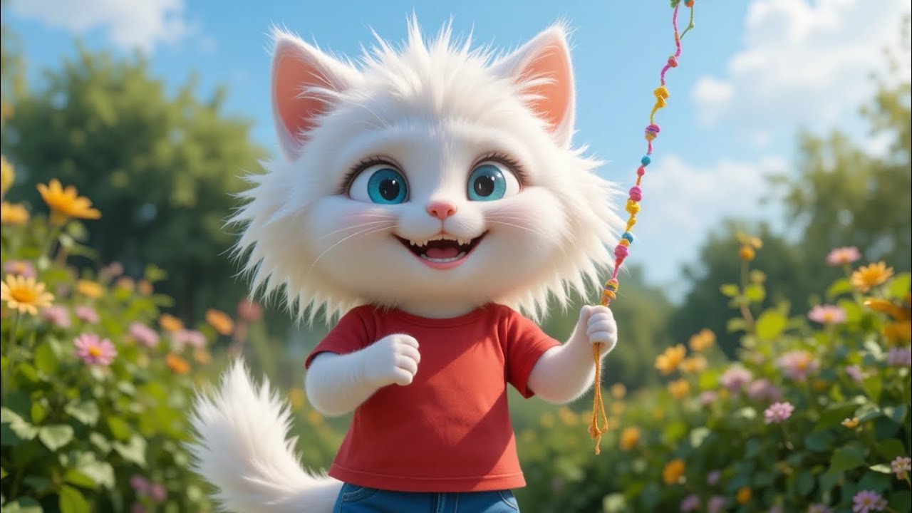 The kitten kite was stuck in a tree she decided yo rescue it.