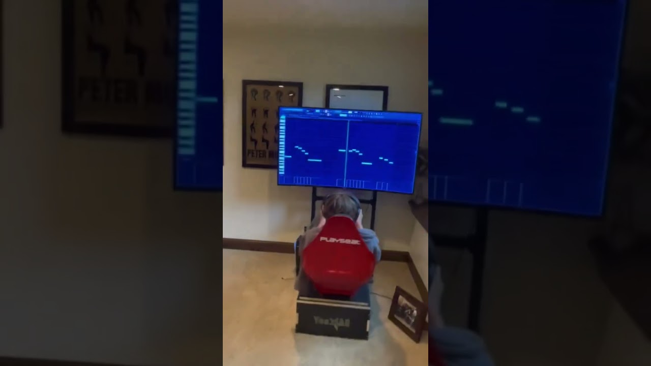 FL Studio on a driving sim by Parker Mayne (2023) 