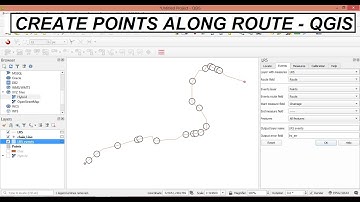 Create Points Along Route at Specified Distance - QGIS - LRS