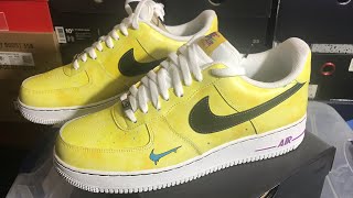 NIKE AIR FORCE 1 PEACE, LOVE, & BASKETBALL REVIEW & ON FEET +UNBOXING 