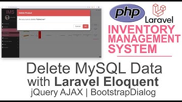 10 PHP LARAVEL Framework Tutorial - How to Delete MySQL Record Using Laravel Eloquent - AJAX jQuery