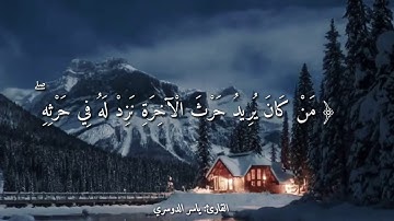 اللَّهُ لَطِيفٌ بِعِبَادِهِ بصوت 💚القارئ  ياسر الدوسري & أجمل حالات واتس اب دينيه  🌠🖤.