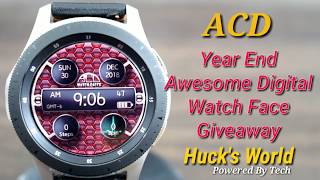 Gear S3/Galaxy Watch Rose Gold Digital Watch Face *Giveaway* 2018 screenshot 3