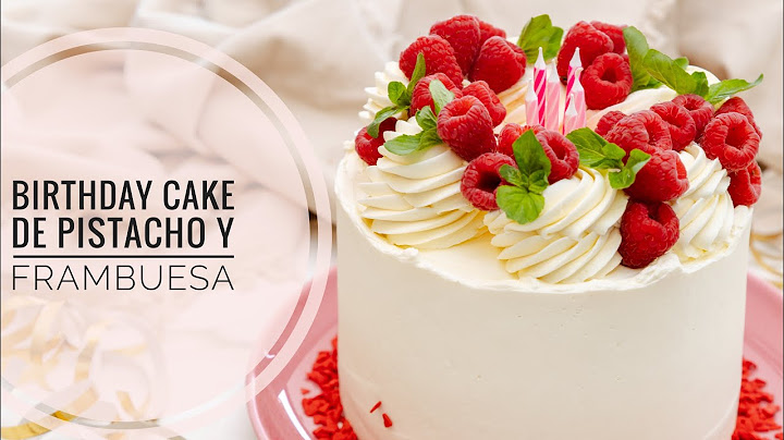 Pistachio and Raspberry Birthday Cake
