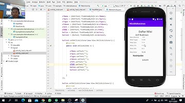Tugas menghitung nilai akhir mahasiswa (Android Studio)
