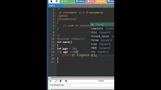 if Statement in C Programming #coding #programming #clanguage #learnwithprc