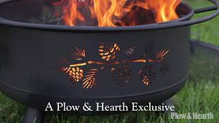 Pine Cone Wood Burning Fire Pit Sku Plow Hearth