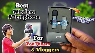 K8 Wireless Microphone | Best for YouTubers and Vloggers | Under ₹1000⚡ | Unboxing and Review 🔥🔥