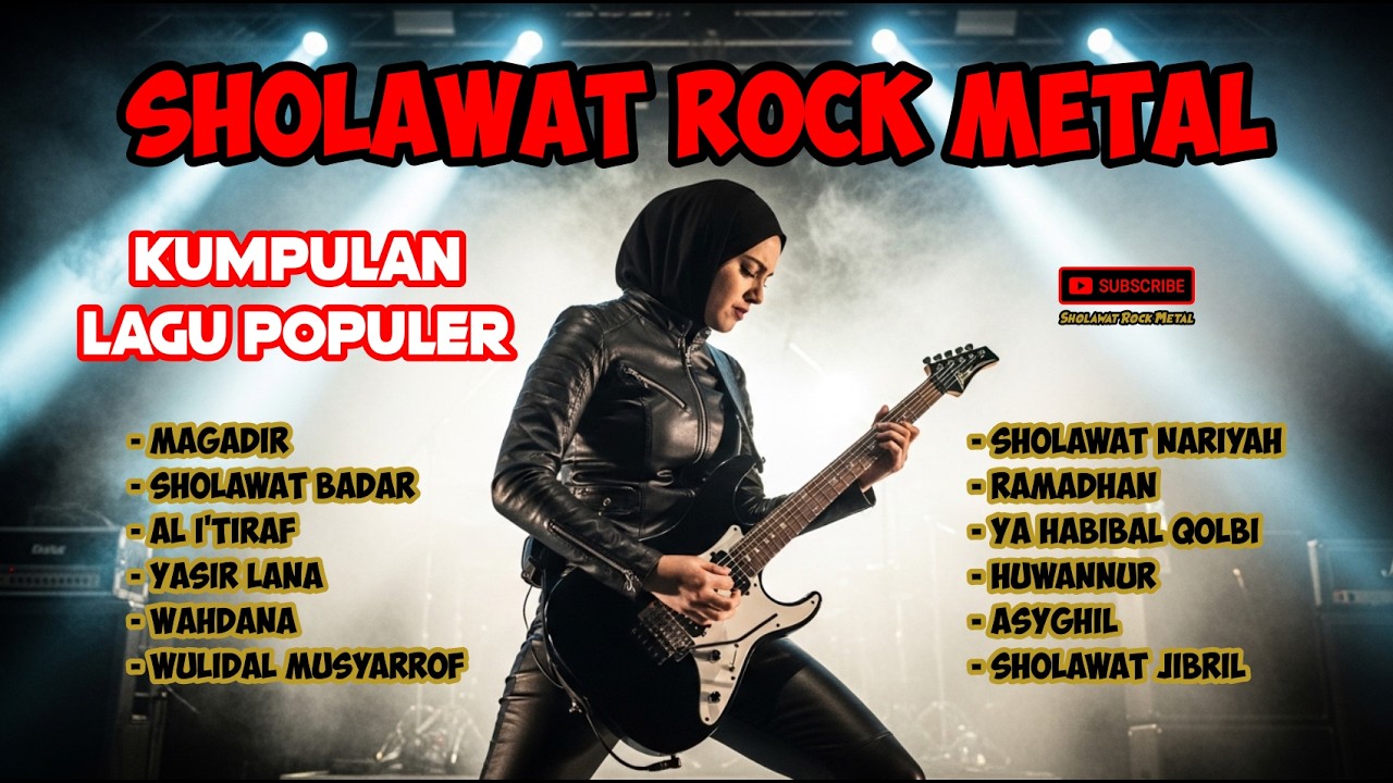 SHOLAWAT COVER ROCK METAL - Distorsi Semangat - Full Abum - Salam Rocker Metalhead