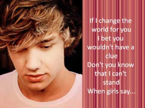 I want - One Direction Lyrics video