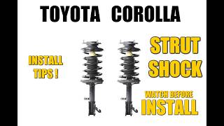 How To Install Strut / Shock on Toyota Corolla  / Sphinx / Camry