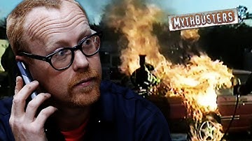 The Explosive Truth About Cell Phones at Gas Pumps | MythBusters