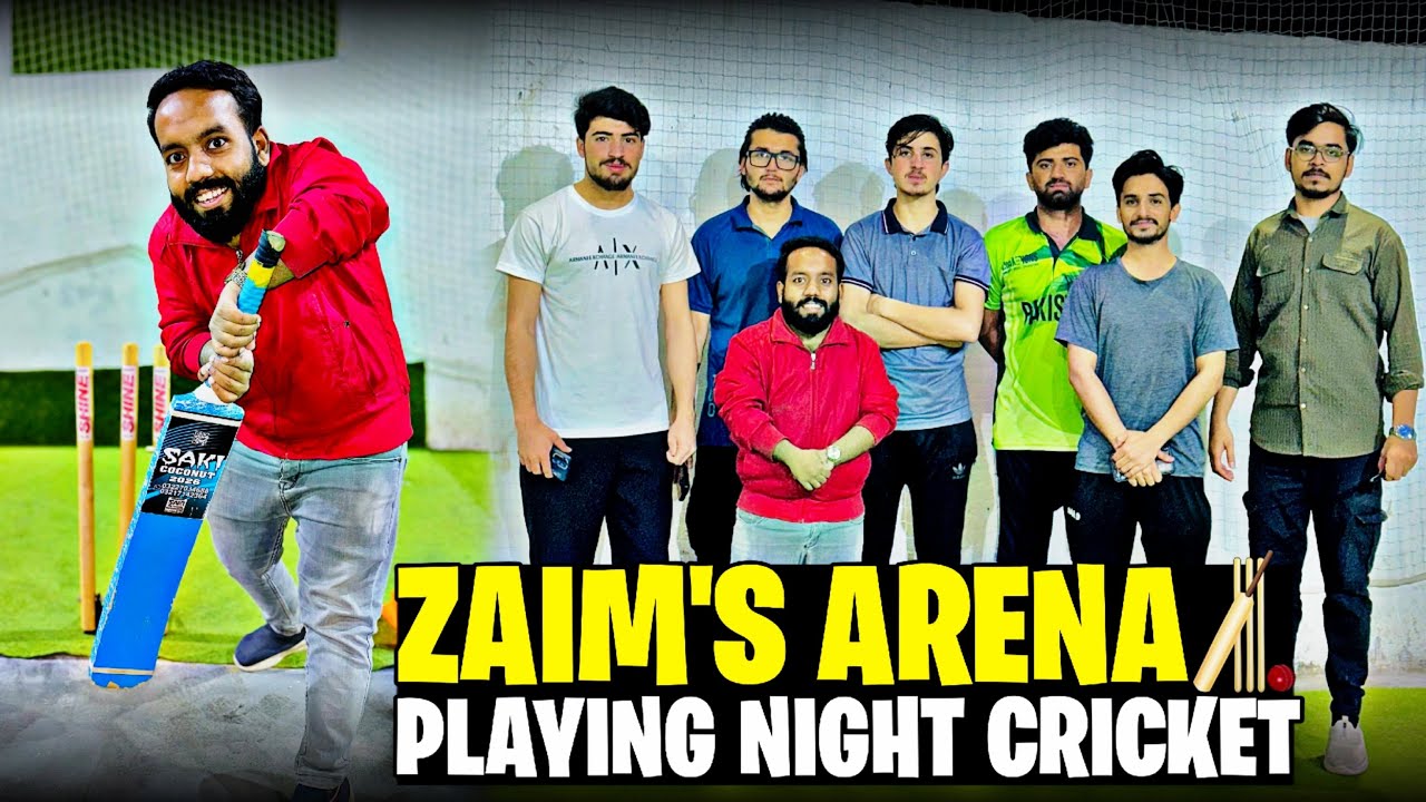 Night Cricket Battle at Zaim’s Arena🏏Hum Jeete Ya Haare?😳Ahmad Rao Vlogs