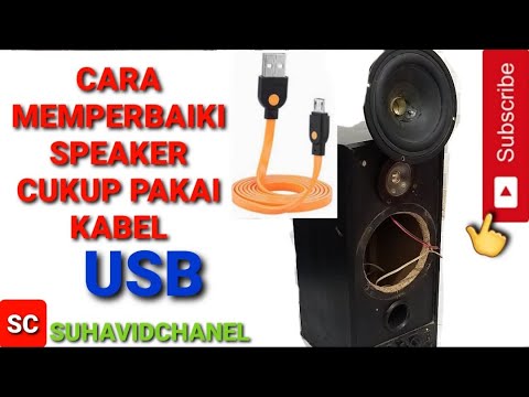 CARA MEMPERBAIKI SPEAKER YANG RUSAK // MEMPERBAIKI SPEAKER ...