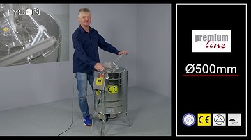 Tangential honey extractor 3-frame manual-electric drive PREMIUM