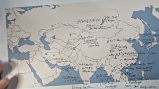 ASMR maps: The Oldest ASIAN Civilizations Recorded in Prehistory  ASMR map tracing with facts screenshot 5