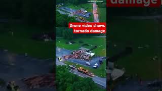 #drone video shows #tornado damage near St. Louis Credit: CR Sky Drones