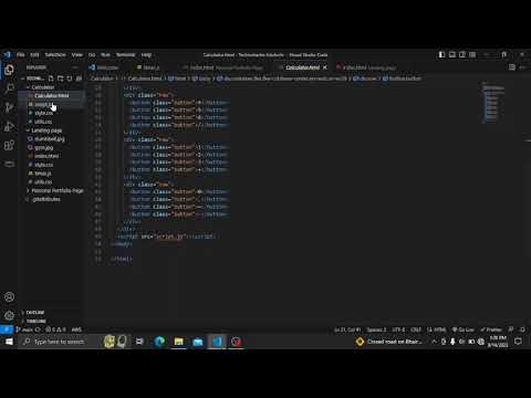 Calculator using HTML,CSS🔥🔥 | #summerinternship #technohacks #webdevelopment