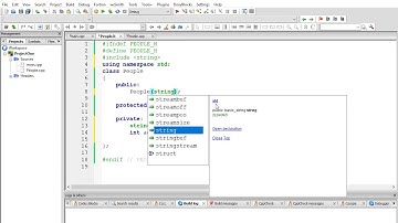 C++ Class example with a  header file Part1