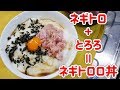 業務スーパー商品でネギトロロ丼