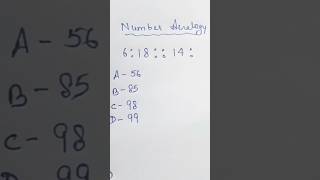 Number Analogy an Important Question#maths #mathstricks #shorts #usa #ytshorts