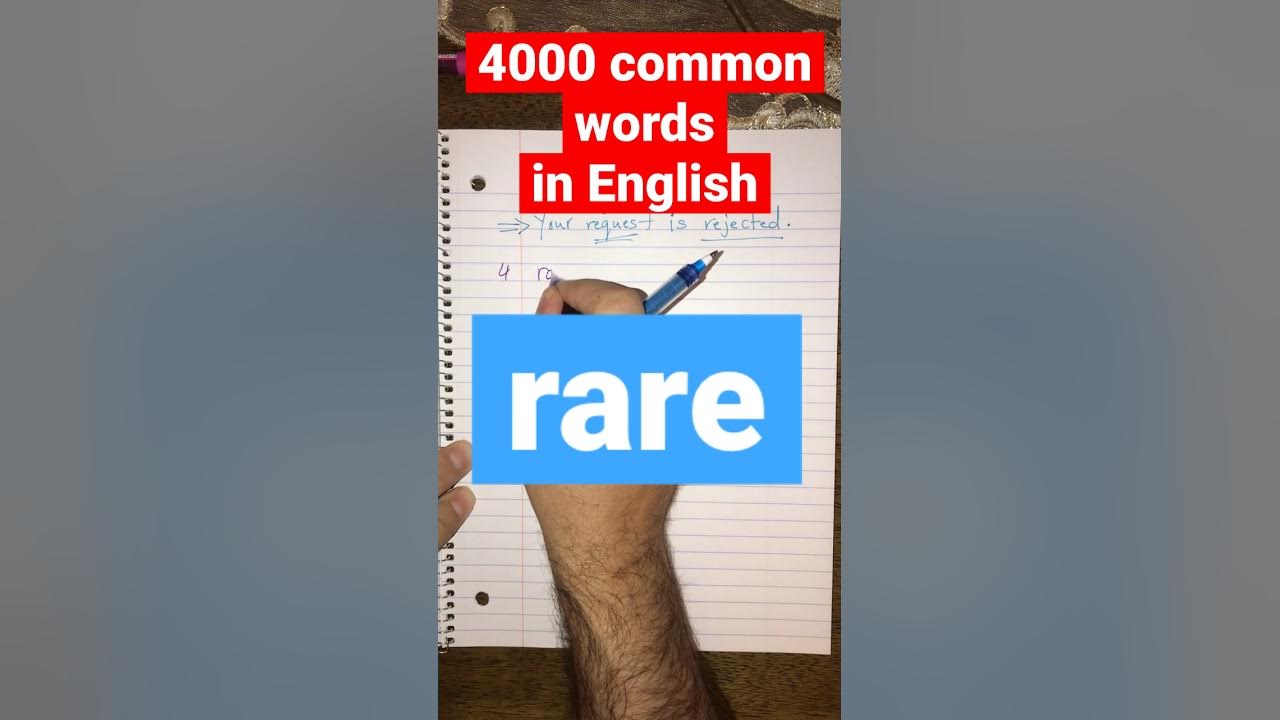 4000-common-words-in-english-rare-rarely-youtube