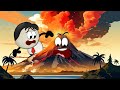 What if we Converted into a Volcano? + more videos | #aumsum #kids #cartoon #whatif