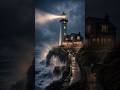 Watch this abandoned coastal lighthouse transform into a stunning luxury cliffside retreat #shorts