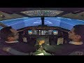 Boeing 737 xj  windshear on takeoff from manchester  mccjoc training simtech cockpit view