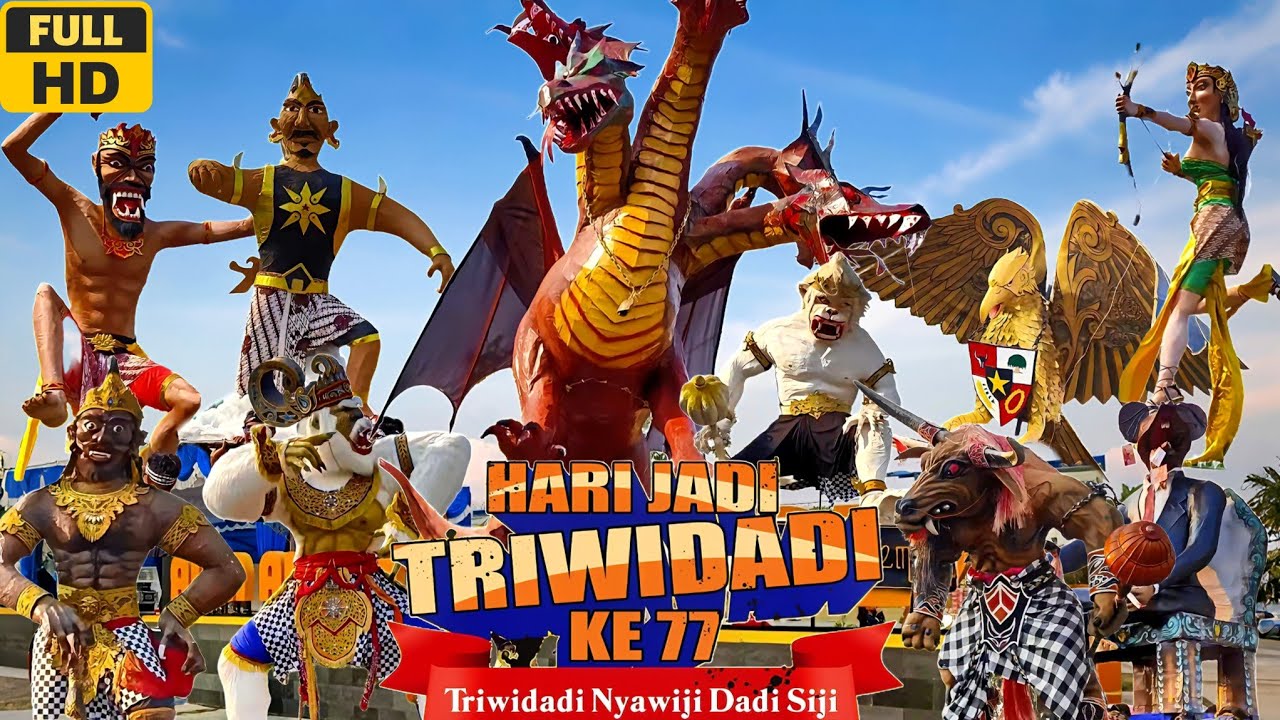 Full Ogoh Ogoh‼️ Kirab Budaya HUT Triwidadi Ke 77 Pajangan Bantul Yogyakarta