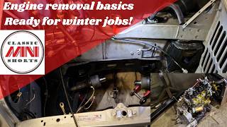 111 Classic Mini Restoration - Engine removal My basic steps