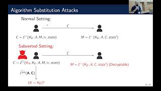 Session on Cryptographic Applications screenshot 5