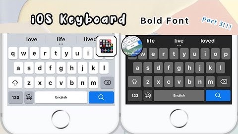 iOS 16 Keyboard on Android ~ iOS Theme, iOS Bold Font