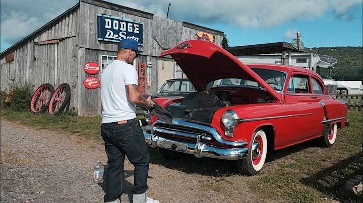 Heading to a local classic car show in our 1951 Oldsmobile Super 88 Deluxe